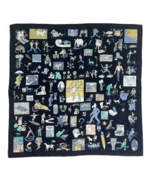 HERMES（エルメス）の古着「カレ70」｜ブラック