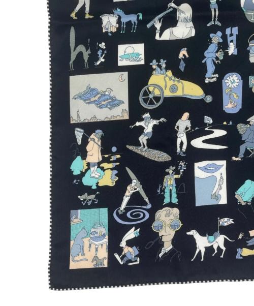 HERMES（エルメス）HERMES (エルメス) カレ70 ブラック サイズ:70の古着・服飾アイテム