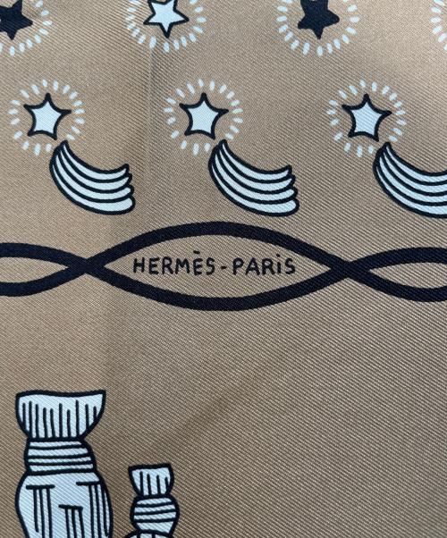 HERMES（エルメス）HERMES (エルメス) カレ55 モカ系 サイズ:55の古着・服飾アイテム