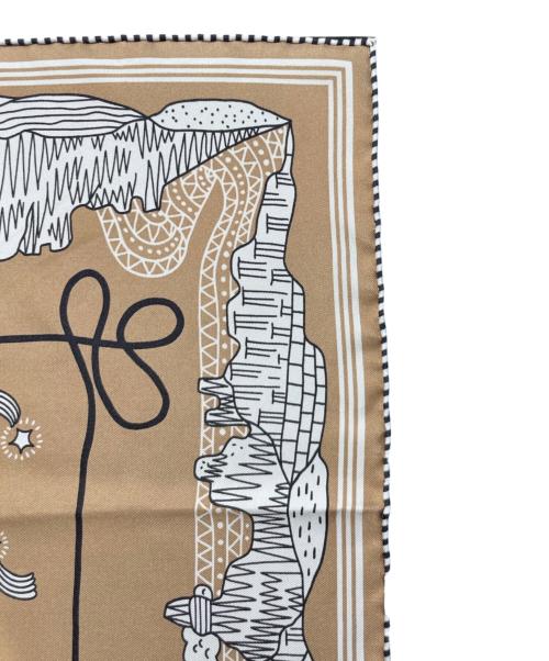 HERMES（エルメス）HERMES (エルメス) カレ55 モカ系 サイズ:55の古着・服飾アイテム