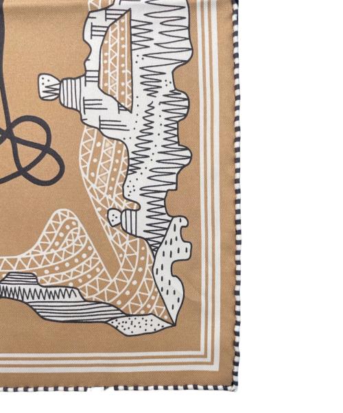 HERMES（エルメス）HERMES (エルメス) カレ55 モカ系 サイズ:55の古着・服飾アイテム