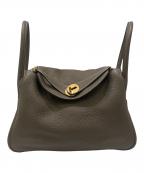 HERMESエルメス）の古着「リンディ26」｜エトゥープ×ゴールド金具