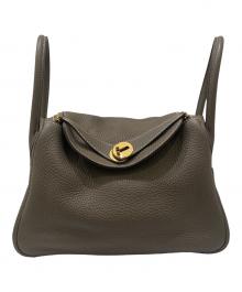 HERMES（エルメス）の古着「リンディ26」｜エトゥープ×ゴールド金具