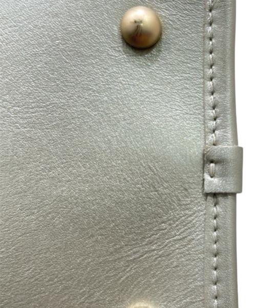 CAHNEL（シャネル）CAHNEL (シャネル) フレンチリビエラ / ココマーク パンチングメッシュ 2WAYバッグ シルバーの古着・服飾アイテム