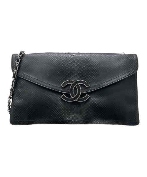 CHANEL（シャネル）CHANEL (シャネル) エキゾチックココマークワンショルダーバッグ ブラックの古着・服飾アイテム