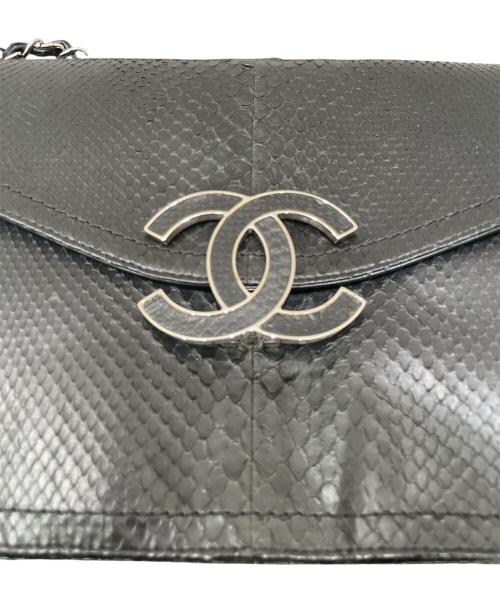 CHANEL（シャネル）CHANEL (シャネル) エキゾチックココマークワンショルダーバッグ ブラックの古着・服飾アイテム