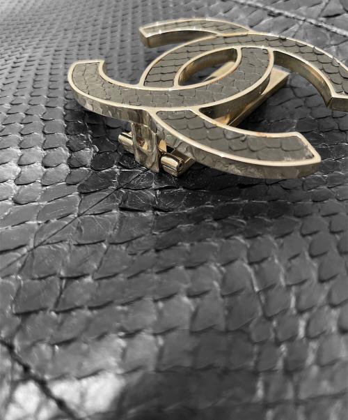 CHANEL（シャネル）CHANEL (シャネル) エキゾチックココマークワンショルダーバッグ ブラックの古着・服飾アイテム