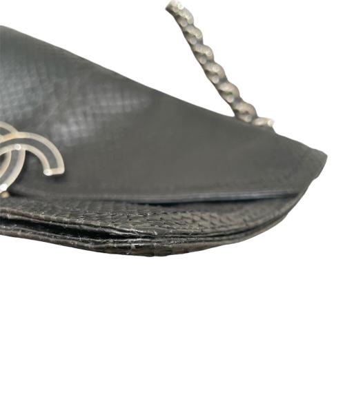 CHANEL（シャネル）CHANEL (シャネル) エキゾチックココマークワンショルダーバッグ ブラックの古着・服飾アイテム