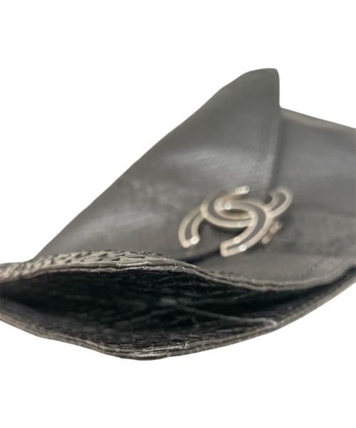 CHANEL（シャネル）CHANEL (シャネル) エキゾチックココマークワンショルダーバッグ ブラックの古着・服飾アイテム