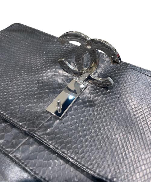 CHANEL（シャネル）CHANEL (シャネル) エキゾチックココマークワンショルダーバッグ ブラックの古着・服飾アイテム
