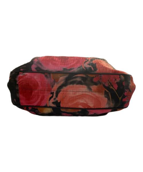 FENDI（フェンディ）FENDI (フェンディ) ズッキーノフローラルハンドバッグ レッドの古着・服飾アイテム