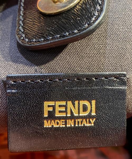 FENDI（フェンディ）FENDI (フェンディ) ズッキーノフローラルハンドバッグ レッドの古着・服飾アイテム