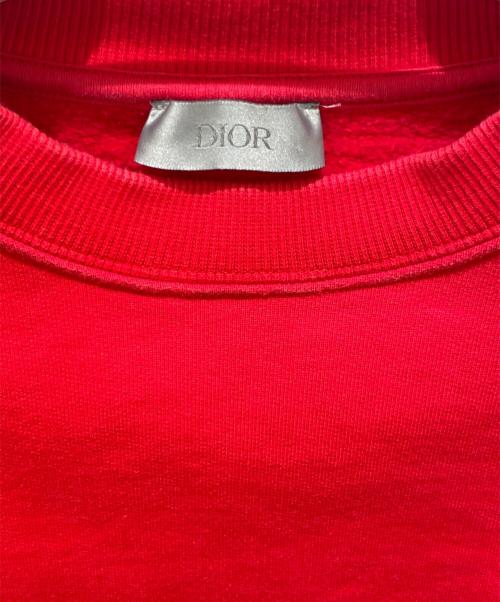 Dior（ディオール）Dior (ディオール) CDロゴ刺繍スウェット レッド サイズ:Sの古着・服飾アイテム
