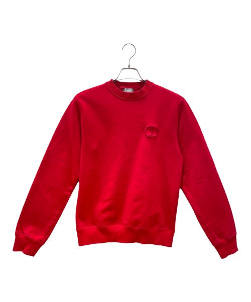 Dior（ディオール）Dior (ディオール) CDロゴ刺繍スウェット レッド サイズ:Sの古着・服飾アイテム