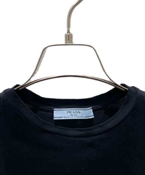 PRADA（プラダ）PRADA (プラダ) ロゴTシャツ ブラック サイズ:42の古着・服飾アイテム