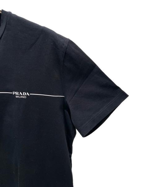 PRADA（プラダ）PRADA (プラダ) ロゴTシャツ ブラック サイズ:42の古着・服飾アイテム