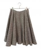 MADISON BLUEマディソンブルー）の古着「ツイードスカート」｜ブラウン