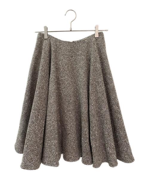 MADISON BLUE（マディソンブルー）MADISON BLUE (マディソンブルー) ツイードスカート ブラウン サイズ:1の古着・服飾アイテム