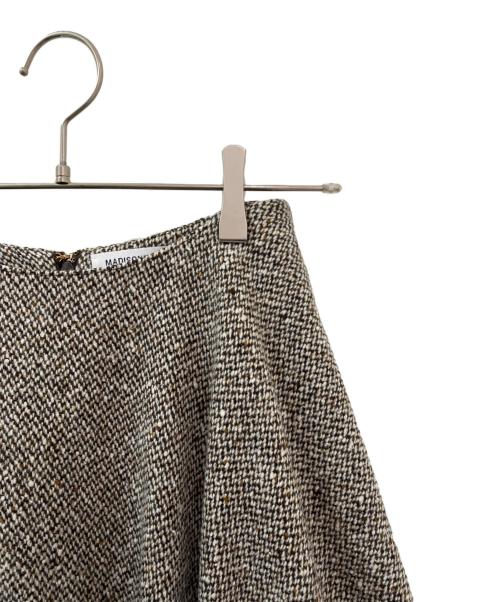 MADISON BLUE（マディソンブルー）MADISON BLUE (マディソンブルー) ツイードスカート ブラウン サイズ:1の古着・服飾アイテム