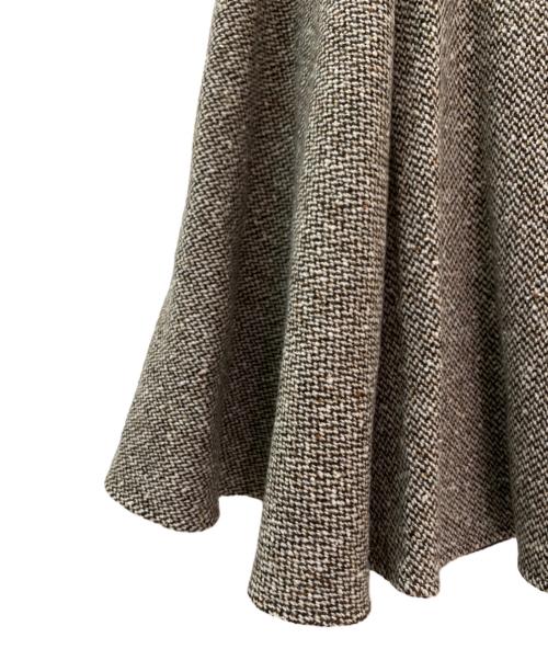 MADISON BLUE（マディソンブルー）MADISON BLUE (マディソンブルー) ツイードスカート ブラウン サイズ:1の古着・服飾アイテム