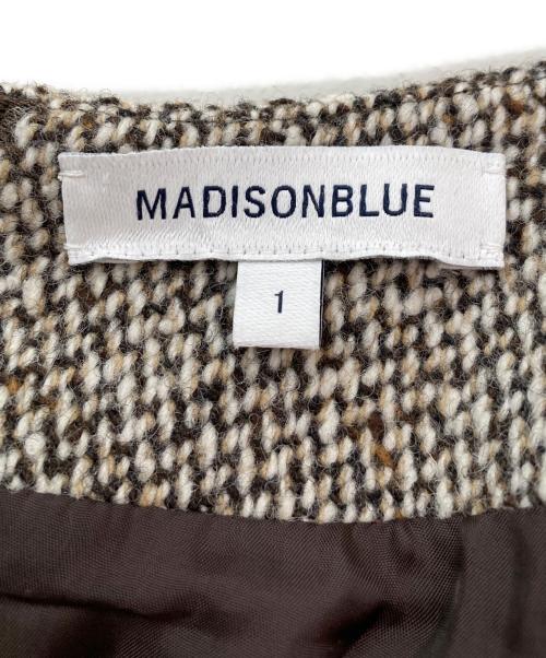 MADISON BLUE（マディソンブルー）MADISON BLUE (マディソンブルー) ツイードスカート ブラウン サイズ:1の古着・服飾アイテム