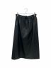DRAWER（ドゥロワー）の古着「PRE Leather-Like Drawstring SKIRT」｜ブラック