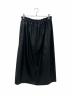 DRAWER (ドゥロワー) PRE Leather-Like Drawstring SKIRT ブラック サイズ:38：29000円
