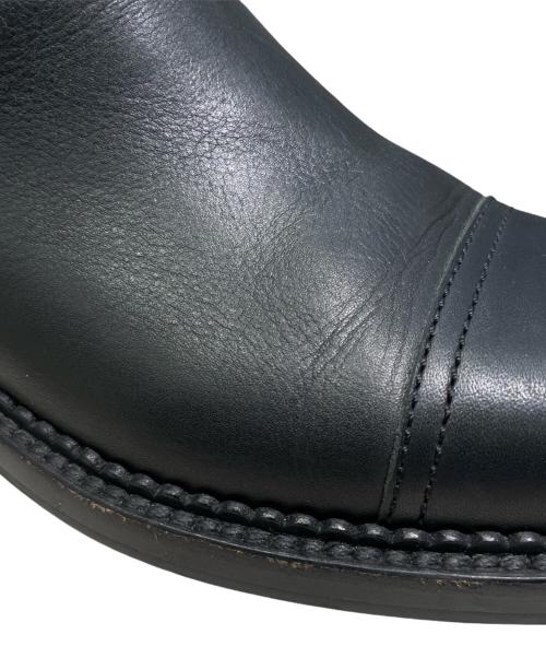 CHANEL（シャネル）CHANEL (シャネル) ココマーク マトラッセ バックジップ レザーブーツ ブラック サイズ:38 1/2の古着・服飾アイテム