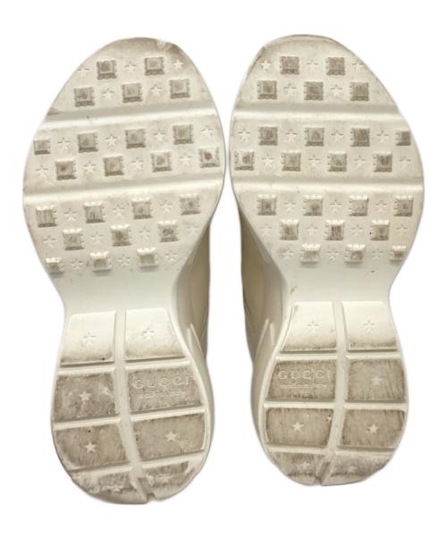 GUCCI（グッチ）GUCCI (グッチ) ラメグリッターダットローカットスニーカー アイボリー サイズ:38の古着・服飾アイテム