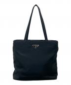 PRADAプラダ）の古着「三角プレート ナイロントートバッグ」｜ブラック