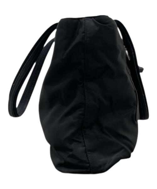 PRADA（プラダ）PRADA (プラダ) 三角プレート ナイロントートバッグ ブラックの古着・服飾アイテム