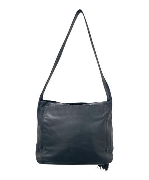 CHANEL（シャネル）CHANEL (シャネル) ココマークフリンジレザーショルダーバッグ ブラックの古着・服飾アイテム