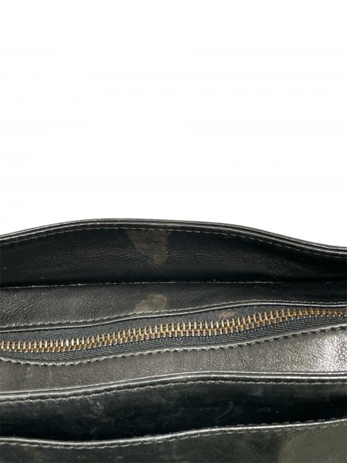 CHANEL（シャネル）CHANEL (シャネル) ココマークフリンジレザーショルダーバッグ ブラックの古着・服飾アイテム