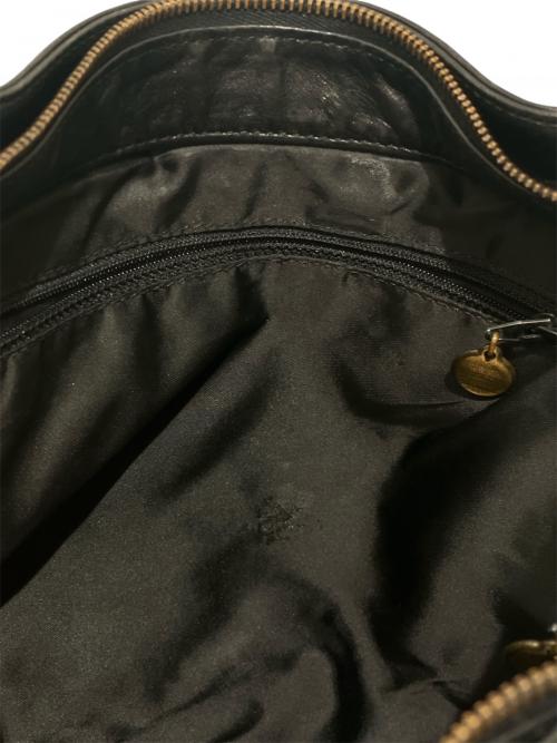 CHANEL（シャネル）CHANEL (シャネル) ココマークフリンジレザーショルダーバッグ ブラックの古着・服飾アイテム