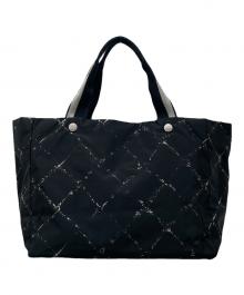 CHANEL（シャネル）の古着「旧トラベルライン ナイロントートバッグ」｜ブラック