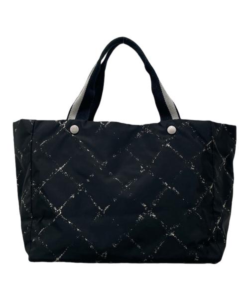 CHANEL（シャネル）CHANEL (シャネル) 旧トラベルライン ナイロントートバッグ ブラック サイズ:MMの古着・服飾アイテム