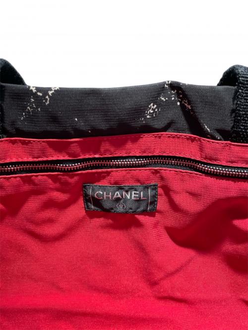 CHANEL（シャネル）CHANEL (シャネル) 旧トラベルライン ナイロントートバッグ ブラック サイズ:MMの古着・服飾アイテム