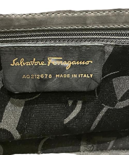 Salvatore Ferragamo（サルヴァトーレ フェラガモ）Salvatore Ferragamo (サルヴァトーレ フェラガモ) ガンチーニハンドバッグ/2WAYバッグ ブラックの古着・服飾アイテム