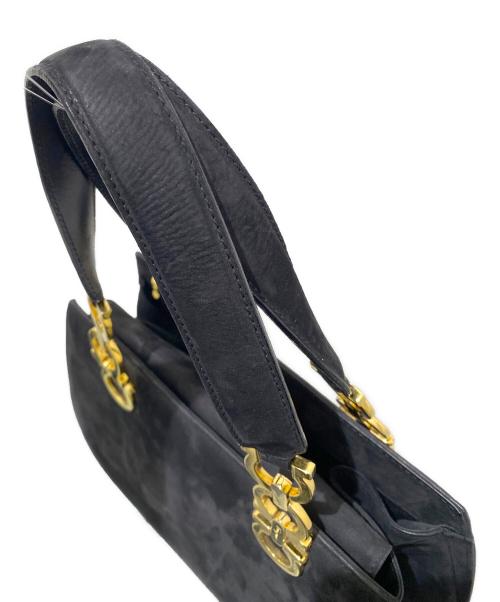 Salvatore Ferragamo（サルヴァトーレ フェラガモ）Salvatore Ferragamo (サルヴァトーレ フェラガモ) ガンチーニハンドバッグ/2WAYバッグ ブラックの古着・服飾アイテム