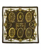 HERMESエルメス）の古着「カレ90《Roues de Canon（大砲の車輪）」｜ブラウン