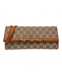 GUCCI（グッチ）の古着「バンブー GGキャンバス バッグ」｜ブラウン