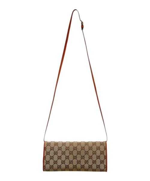 GUCCI（グッチ）GUCCI (グッチ) バンブー GGキャンバス バッグ ブラウンの古着・服飾アイテム