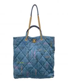 CHANEL（シャネル）の古着「マキシショッピングバッグ」｜インディゴ
