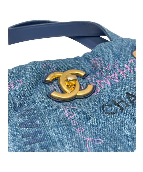 CHANEL（シャネル）CHANEL (シャネル) マキシショッピングバッグ インディゴの古着・服飾アイテム