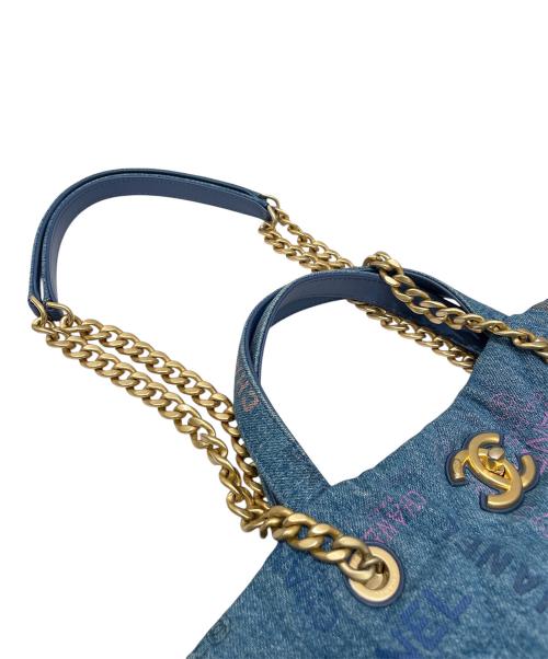 CHANEL（シャネル）CHANEL (シャネル) マキシショッピングバッグ インディゴの古着・服飾アイテム