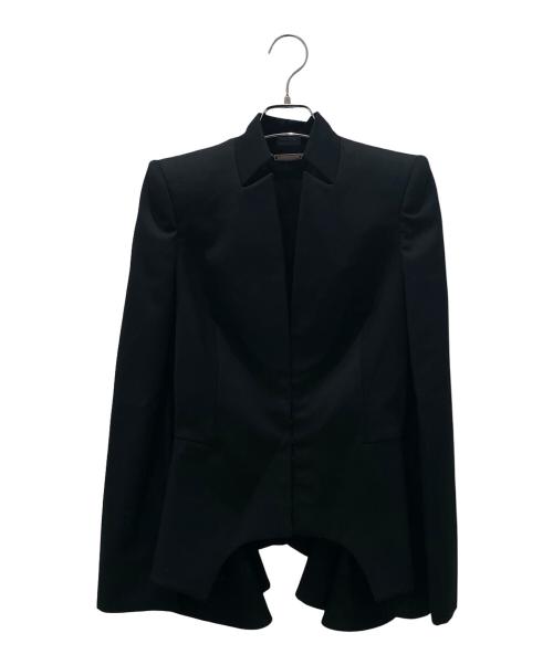 ALEXANDER McQUEEN（アレキサンダーマックイーン）ALEXANDER McQUEEN (アレキサンダーマックイーン) デザインジャケット ブラック サイズ:38の古着・服飾アイテム