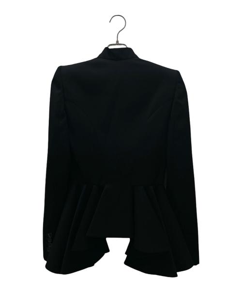 ALEXANDER McQUEEN（アレキサンダーマックイーン）ALEXANDER McQUEEN (アレキサンダーマックイーン) デザインジャケット ブラック サイズ:38の古着・服飾アイテム