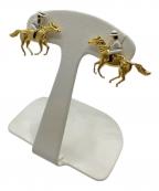 CHANELシャネル）の古着「馬モチーフ ココマークピアス」｜ゴールド