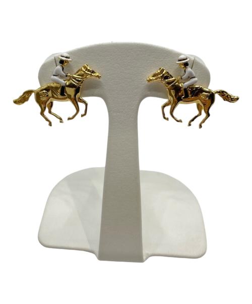 CHANEL（シャネル）CHANEL (シャネル) 馬モチーフ ココマークピアス ゴールドの古着・服飾アイテム