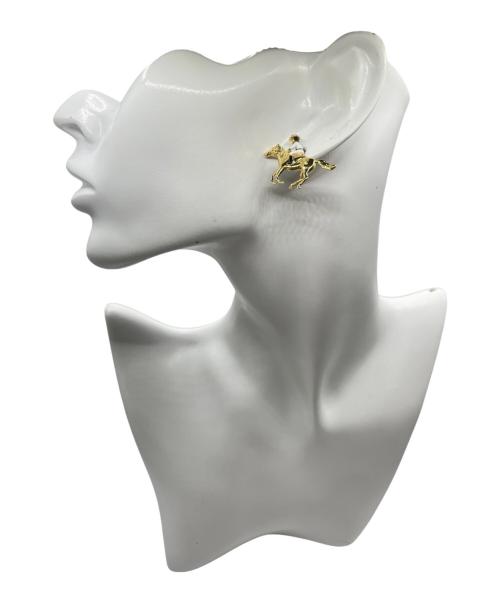 CHANEL（シャネル）CHANEL (シャネル) 馬モチーフ ココマークピアス ゴールドの古着・服飾アイテム